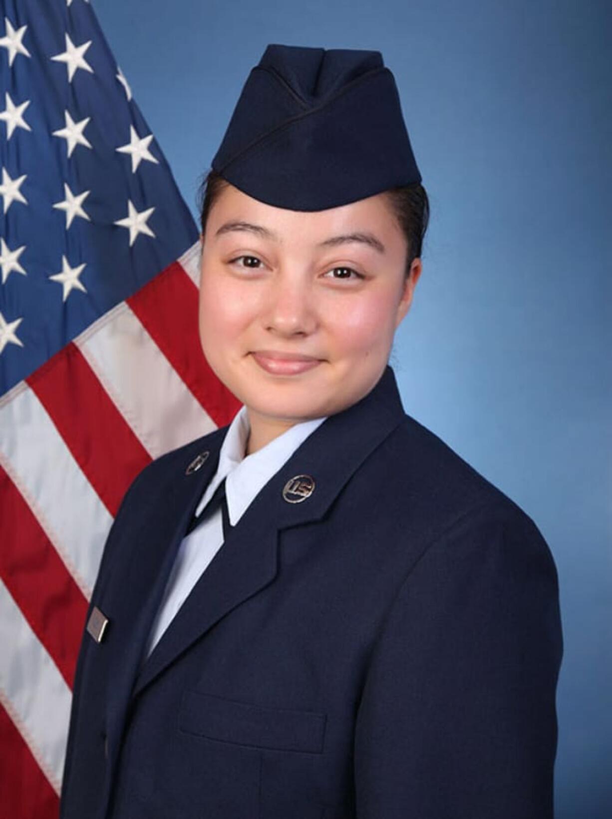 Air Force Airman Mizuki S. Veley.