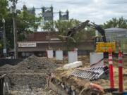 Crews began construction on the Vancouvercenter’s fourth tower site in downtown Vancouver this week.