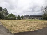 The future location of the Meridian apartment complex at the corner of Northeast 32nd Street and Northeast 78th Avenue. The affordable housing project is just 500 feet from a stop on the Vine bus rapid transit line.