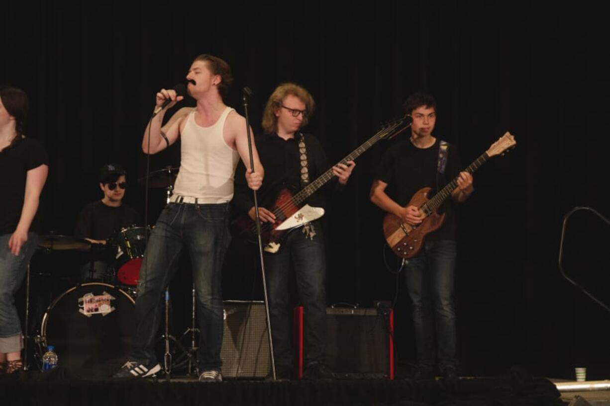 West Vancouver: Vancouver School of Arts and Academics band The Departures, accompanied by the Vocal Repertory Ensemble, perform Queen’s “Somebody to Love” at the annual Foundation for Vancouver Public Schools luncheon, which raised a record $300,000 in May.