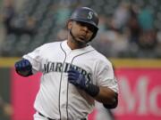 Edwin Encarnacion will soon be in New York Yankees pinstripes after being traded on Saturday, June 15, 2019, by the Seattle Mariners for a pitching prospect. (AP Photo/Ted S.