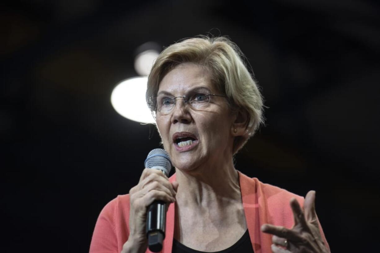 Democratic presidential candidate Sen. Elizabeth Warren holds a town hall on the Florida International University campus on Tuesday, June 25, 2019, in Miami.