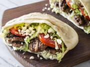 Grilled Greek-Style Lamb Pita Carl Tremblay/America’s Test Kitchen