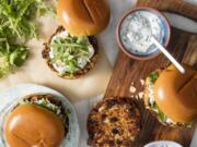 Spiced Cauliflower Burgers With Yogurt Sauce Daniel J.