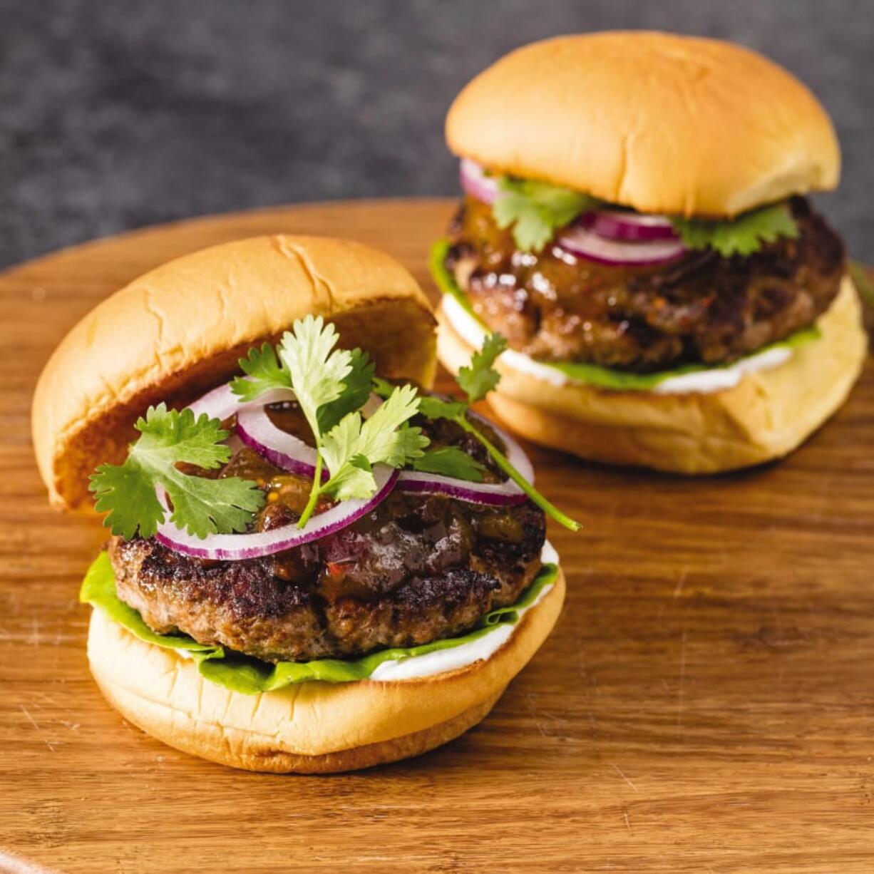 Spiced Turkey Burgers from the cookbook “The Ultimate Burger.” Daniel J.