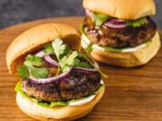 Spiced Turkey Burgers from the cookbook “The Ultimate Burger.” Daniel J.