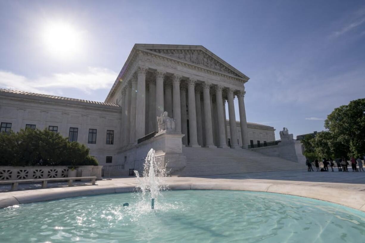 The Supreme Court is seen in Washington as the justices prepare to hand down decisions, Monday, June 17, 2019. (AP Photo/J.