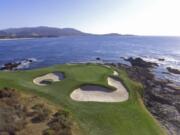 The seventh green of the Pebble Beach Golf Links in Pebble Beach, Calif. The U.S. Open golf tournament is scheduled at Pebble Beach from June 13-16, 2019.