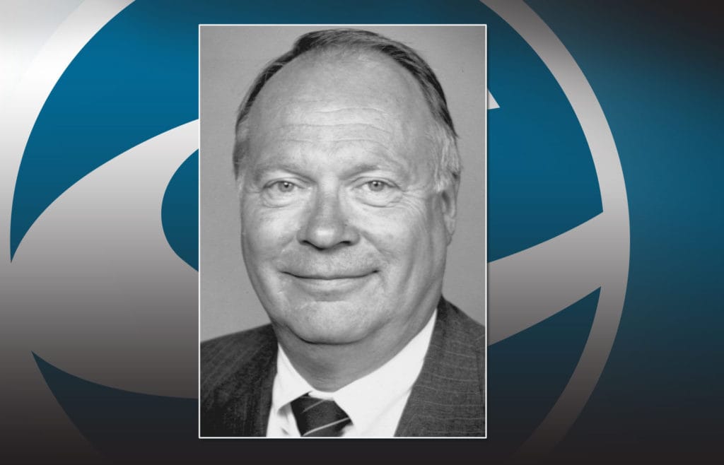 Lee Stenseth, pictured in 1993, who helped establish the Bank of Vancouver 30 years ago and was active in several business groups, died earlier this month.