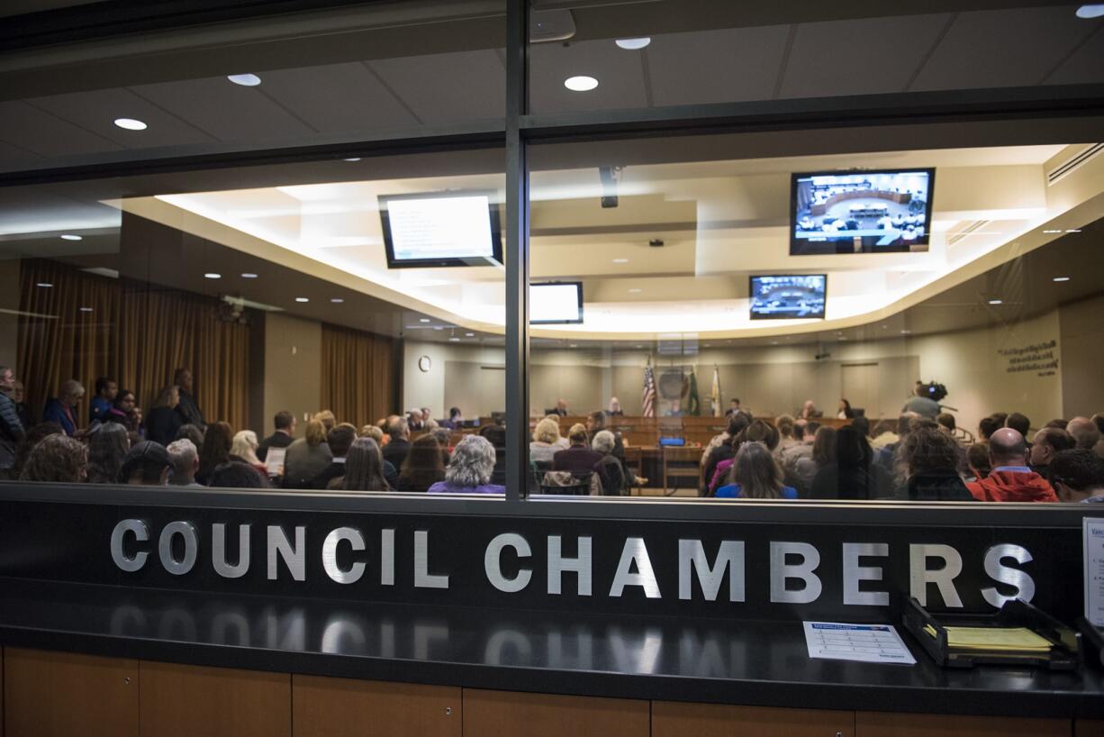 Vancouver City Council chambers.