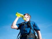 Take hydration seriously when hiking in summer.