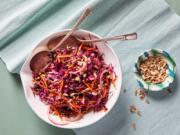 Sweet-Tart Slaw With Fig Dressing.