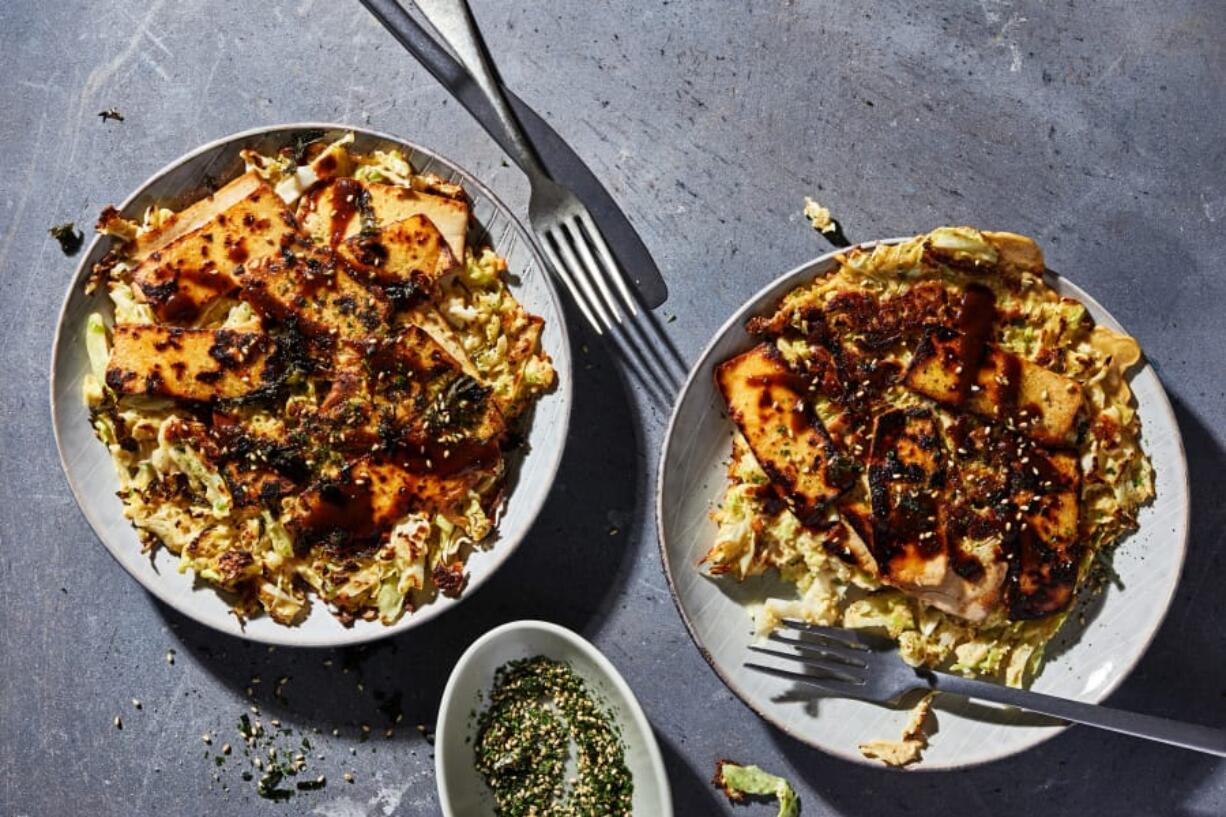 Okonomiyaki with Smoked Tofu.