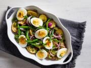 Green Bean Salad With Potatoes, Capers and Eggs.