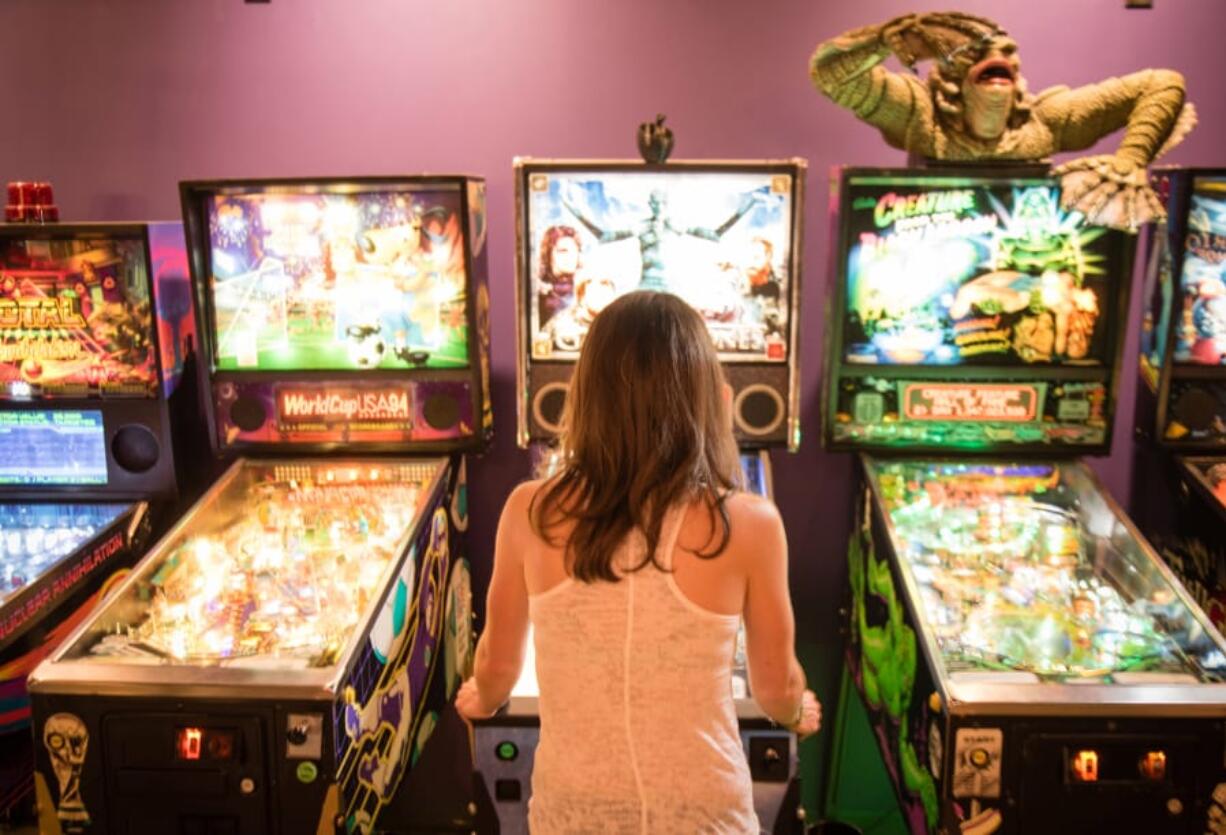 Stephanie Traub has played pinball since she was a child growing up in the ’90s but became a competitive player in 2016, and is a regular in the Washington, D.C.-area pinball scene.