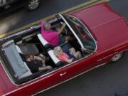 Drivers take part in the 2017 Cruise the Couve on Main Street in downtown Vancouver. Vintage cars cruised up and down the road for the enjoyment of car aficionados and weekend visitors.