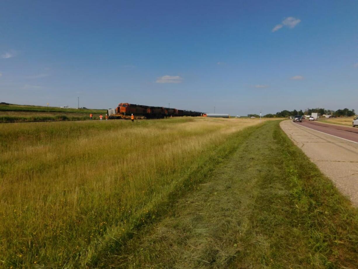 Travis Claypoole of Vancouver was injured Wednesday when a semitruck he was driving collided with a train in Pipestone County, Minn.