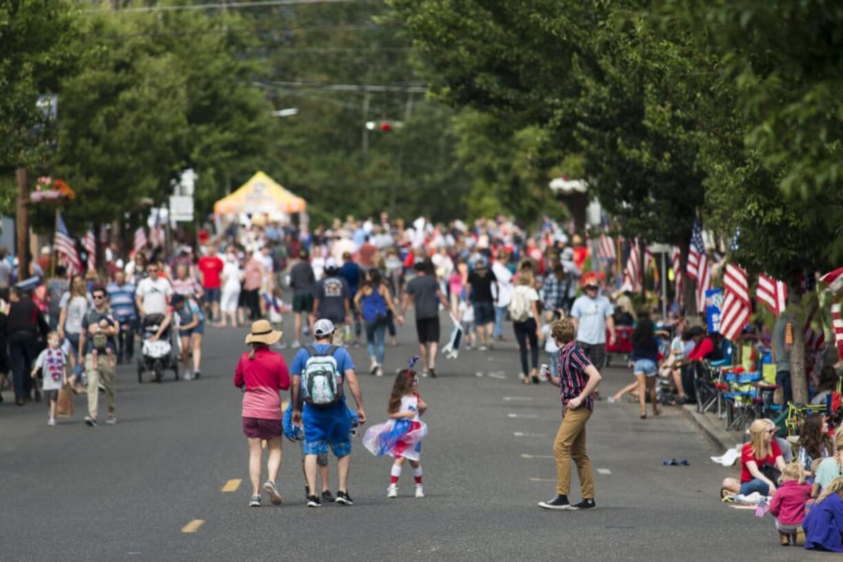 Thousands of attendants packed the streets of Ridgefield for the town's annual Fouth of July celebration Thursday. Organizers have worked to keep the event's small town-feel alive despite booming growth in the town.