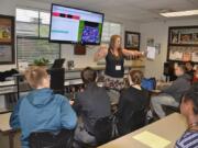 Washougal: Stephanie Lynn, owner of Sweet Spot Skirts in Vancouver, gave the keynote address at the first Business and Marketing Pathways Conference in the Washougal School District.