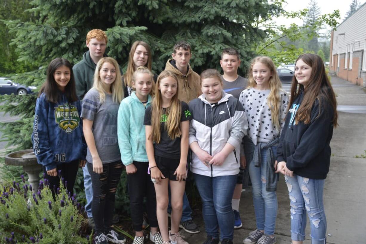 Washougal: Eleven Canyon Creek Middle School students were recognized at the 21st Annual Clark County Youth Achievement celebration.