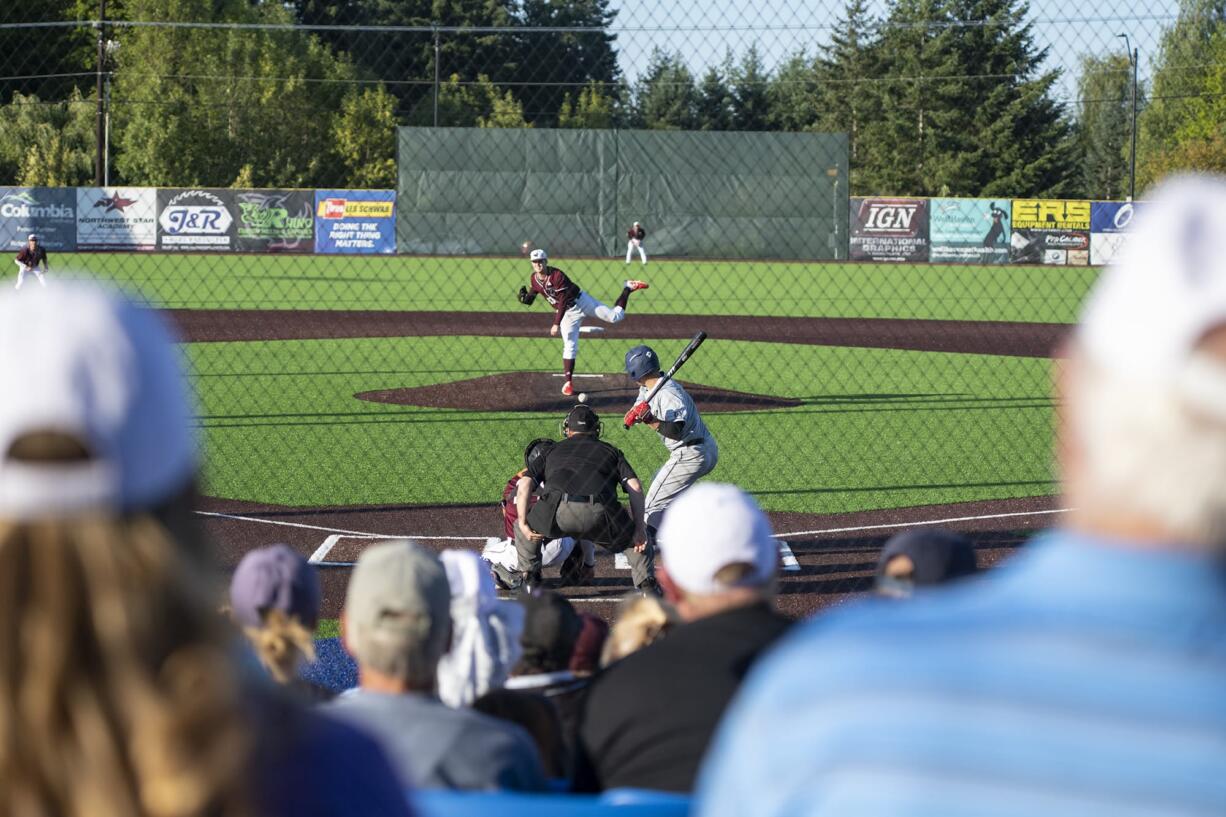 Fans are seen watching the Ridgefield Raptors play against the Portland Pickles at the Ridgefield Outdoor Recreational Complex on Friday evening, July 19, 2019. The Raptors defeated the Pickles 5-2.