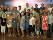 CENTRAL VANCOUVER: The St. Joseph Catholic School eighth grade Class of 1969 recently celebrated their 50th reunion together. Committee members pictured include Joe Schechla, Steve Beaird, Nanette Scarpelli Walker, Bobby Keerins, Val Koranda Clarke, Mike Wilson, David Martel, and Sue Groth Westbo.