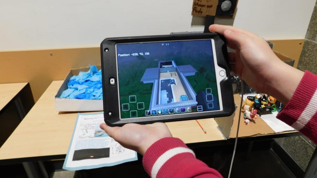 Ridgefield: Sunset Ridge Intermediate School students looked at growth in the city, and were asked to plan for the future of the city’s needs. One student created a model in “Minecraft” for a Ridgefield community pool.