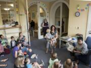 U.S. Rep. Jaime Herrera Beutler, R-Battle Ground, and Librarian of Congress Dr. Carla Hayden read “If You Give a Mouse a Cookie” during Preschool Storytime at the Camas Public Library on Tuesday morning.