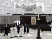 Nuns get a first look at the newly renovated Christ Cathedral Monday, July 8, 2019, in Garden Grove, Calif. The 88,000-square-foot Catholic church has undergone a $77 million renovation.