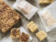 Rice Crispy Treats from the cookbook “The Perfect Cookie.” (Steve Klise/America’s Test Kitchen)