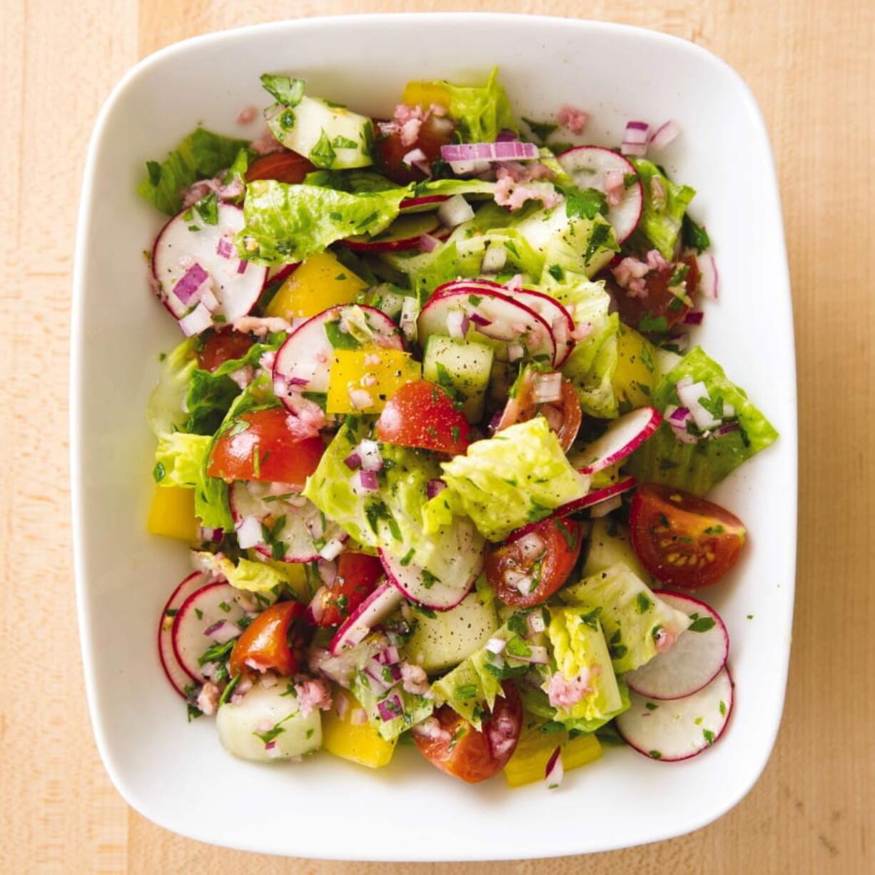 Summer Vegetable Chopped Salad (Joe Keller/America’s Test Kitchen via AP)