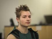 Colin Dixon of Battle Ground appears Jan. 19, 2018, in Clark County Superior Court in connection with a knife attack on his family. On Thursday, a judge found Dixon was legally insane at the time of the attack and acquitted him of all charges. Dixon will be committed to Western State Hospital.