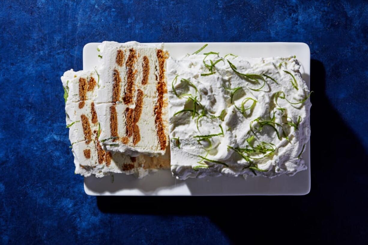 Dark and Stormy Icebox Cake.(Stacy Zarin Goldberg for The Washington Post)