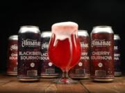 Almanac spent about two years working on its series of mixed-culture sour beers that it could package in cans. The Sournova line — that’s the cherry in the glass — are dry with a burst of fruit flavor, sour without having a sharp bite, and incredibly refreshing.