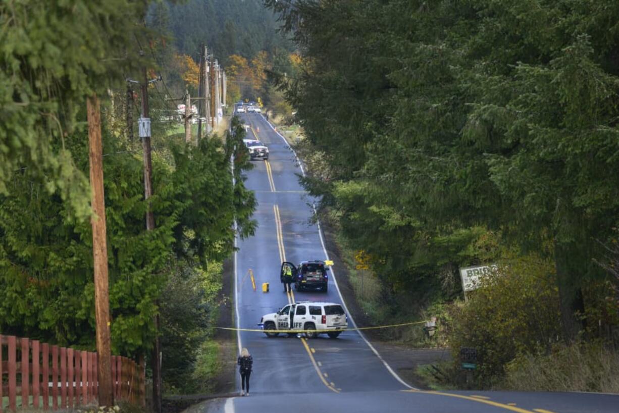 Northeast 82nd Avenue was blocked the morning of Oct. 19, 2016, after a minivan struck and killed 11-year-old Elizabeth Smith near 289th Street in Battle Ground. Smith and Justin Carey, now 22, were both struck by vehicles near the Battle Ground Public Schools bus stop.