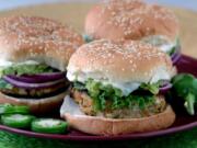 Cheddar jalapeño chicken burgers with guacamole Hillary Levin/St.