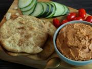 Muhammara means “reddened” in Lebanese Arabic, and you can easily see why.