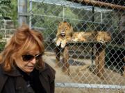 Martine Colette, founder and director of the Wildlife Waystation, at the organization’s facility in the Angeles National Forest in December 2011.