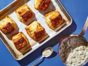 Buttermilk Biscuits With Sausage Gravy (Photo for The Washington Post by Stacy Zarin Goldberg)