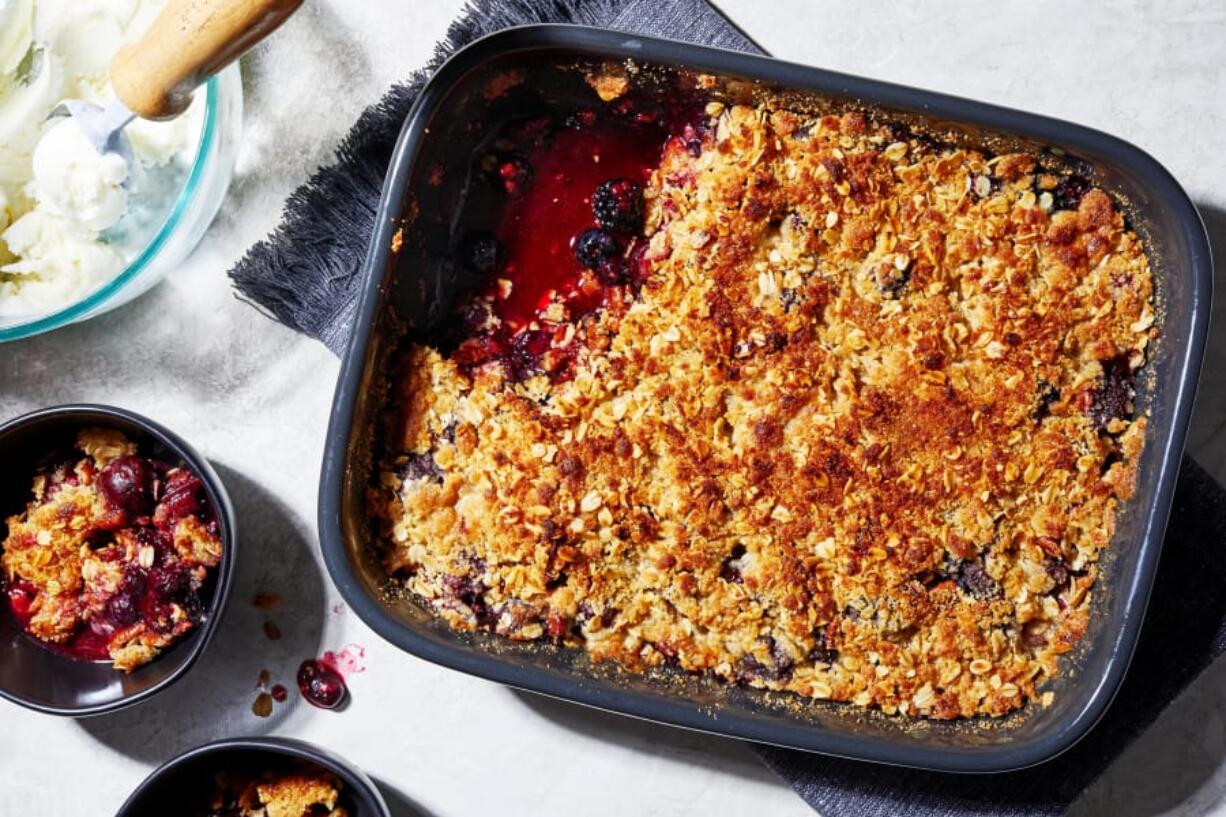 Summer Fruit Crumble.