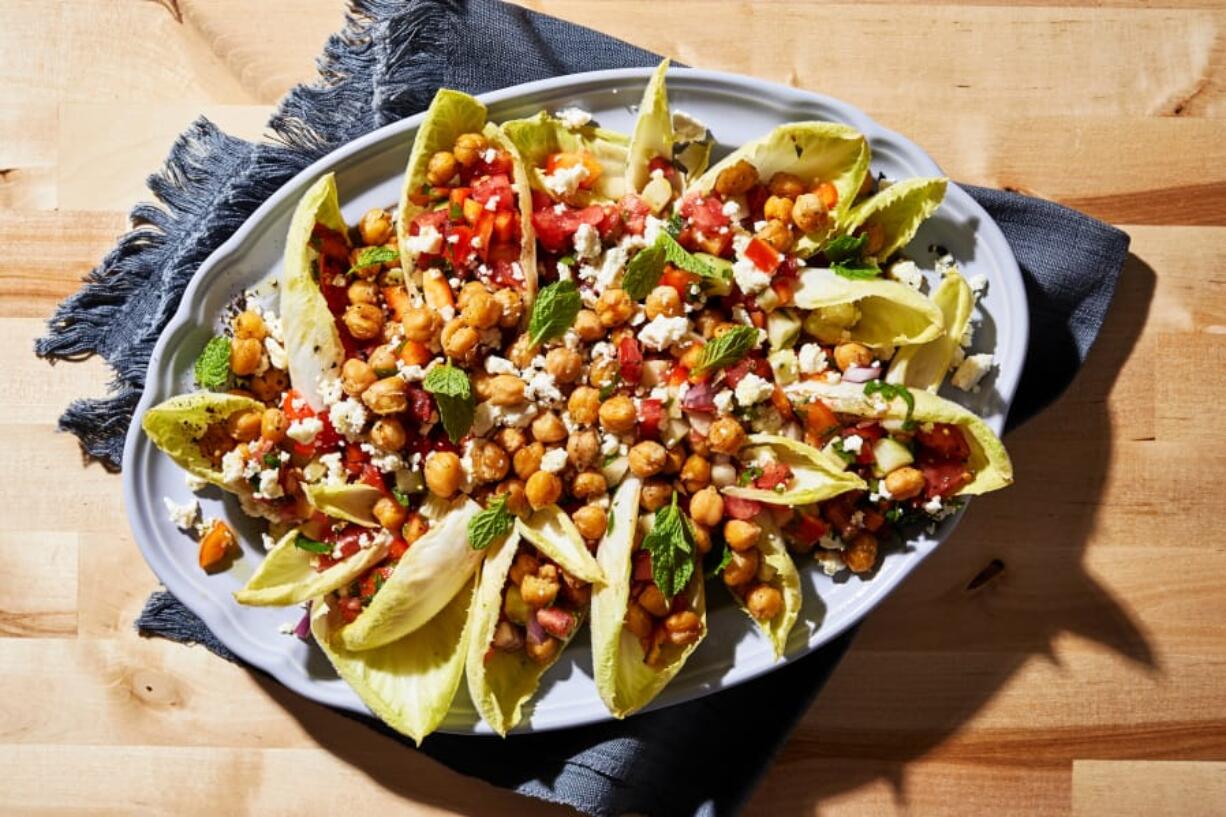 Mediterranean Crunch Salad (Photo for The Washington Post by Stacy Zarin Goldberg)