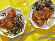 Crispy Sesame Chicken Schnitzel is an Israeli-inspired riff on schnitzel.