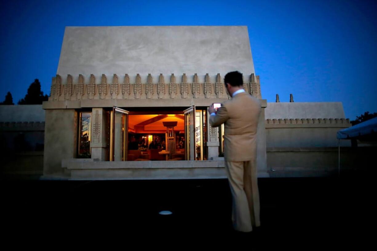 Hollyhock House, one of American architect Frank Lloyd Wright’s masterpieces and his first project in Los Angeles, in February 2015. Commissioned by oil heiress Aline Barnsdall in 1919, Hollyhock House is part of what Barnsdall imagined as a cultural arts center for the performing arts.