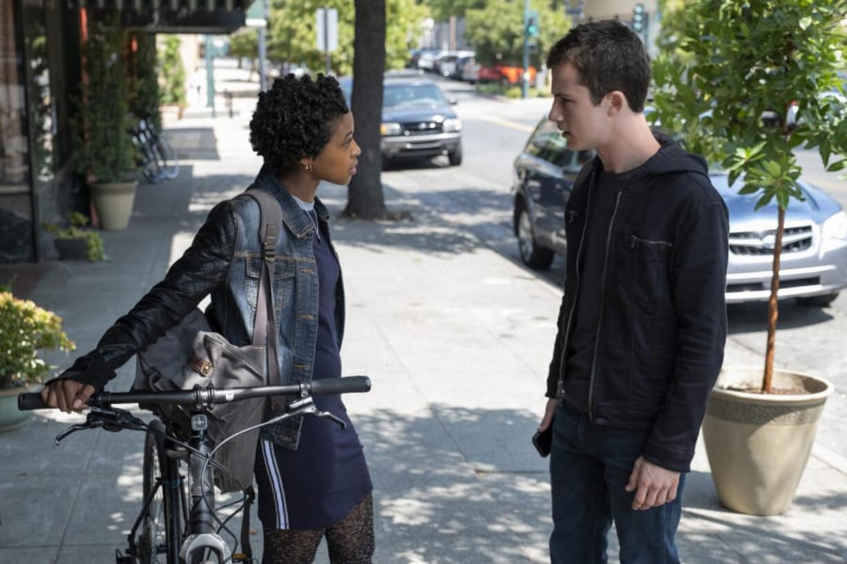 Grace Saif plays Ani Achola with Dylan Minnette as Clay Jensen in Netflix’s “13 Reasons Why.” David Moir/Netflix