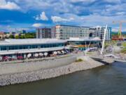 The two restaurant buildings that flank the Grant Street Pier have been named The Don and The Jean in honor of the 70th wedding anniversary of the parents of Gramor Development president Barry Cain.