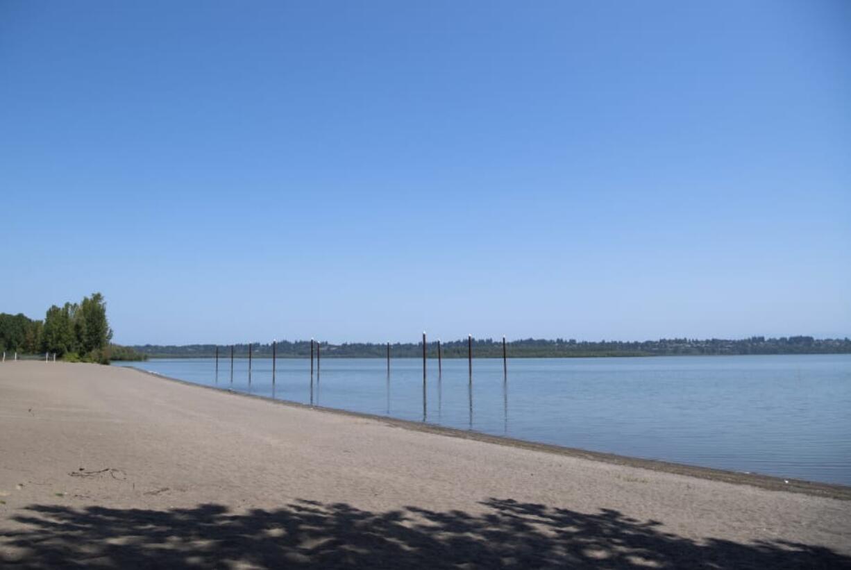 The beach at Vancouver Lake.