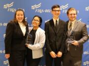 ORCHARDS: Two teams from Heritage High School’s Future Business Leaders of America received awards at the FBLA National Leadership Conference, held July 2 in San Antonio. Victoria Thornton and Elvia Santos-Dominguez placed second in a Partnership with Business Project, while Matthew Lipinski and Daniel Adams took ninth place with their American Enterprise Project.