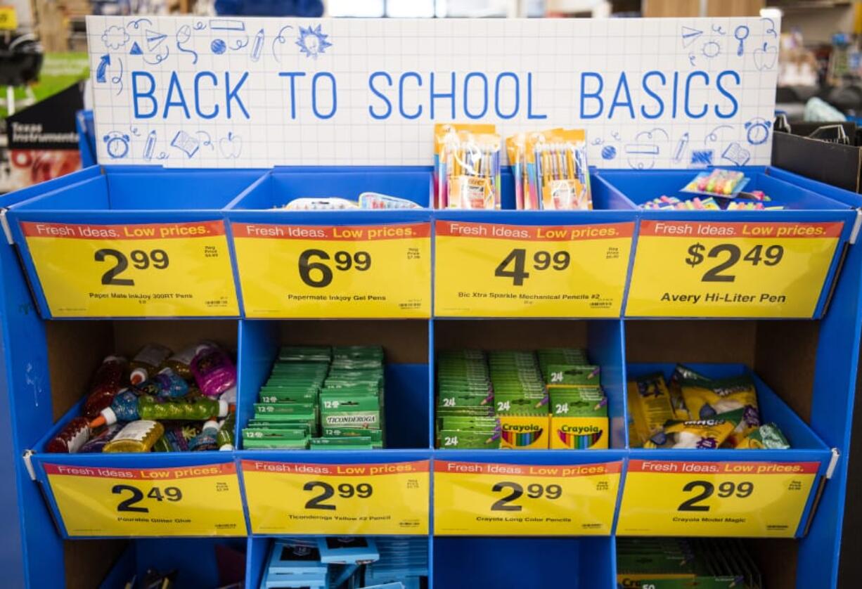 Apart from a rise in technology products, the basic list of school supplies hasn’t changed much in recent years.