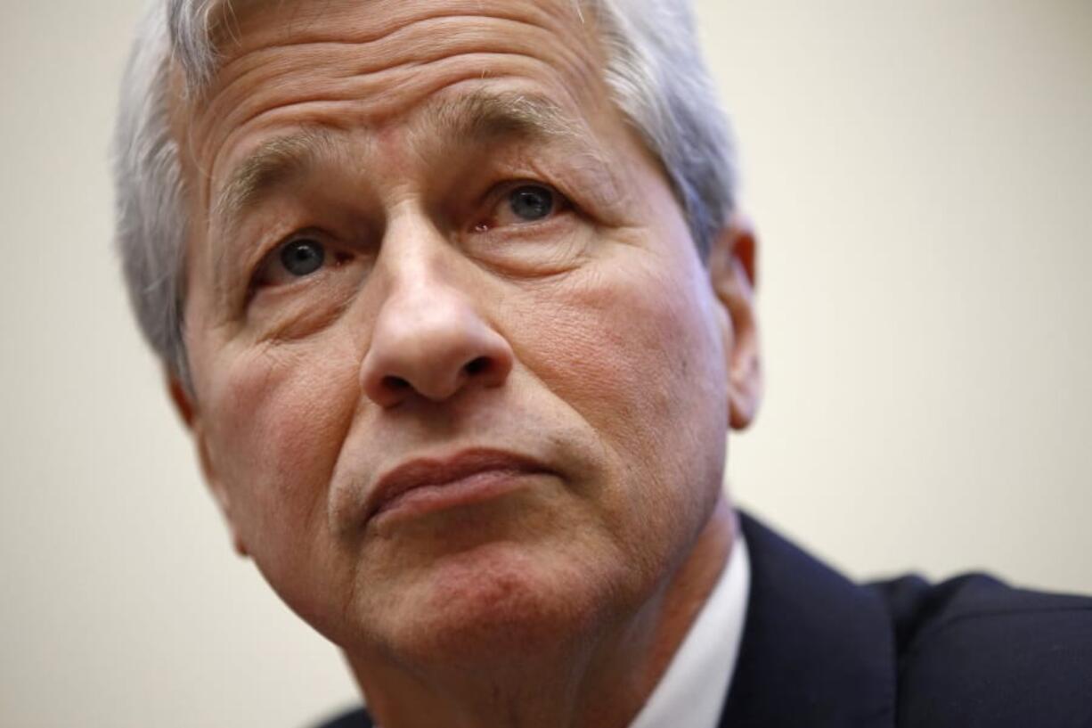 FILE - In this April 10, 2019, photo JPMorgan Chase chairman and CEO Jamie Dimon testifies before the House Financial Services Committee during a hearing on Capitol Hill in Washington. A group of influential CEOs, which included Dimon, is changing its view on corporations, saying it’s no longer just about shareholders. The Business Roundtable said Monday, Aug. 19, that its new statement on “the purpose of a corporation” emphasizes that all stakeholders are important, which includes workers, suppliers, customers and the communities their businesses are in.