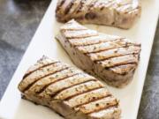 Grilled Tuna Steaks with Vinaigrette (Daniel J.